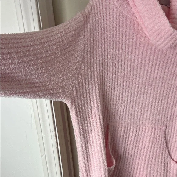 Elegant Pink Cowl Neck Sweater Dress - Picture 4 of 14